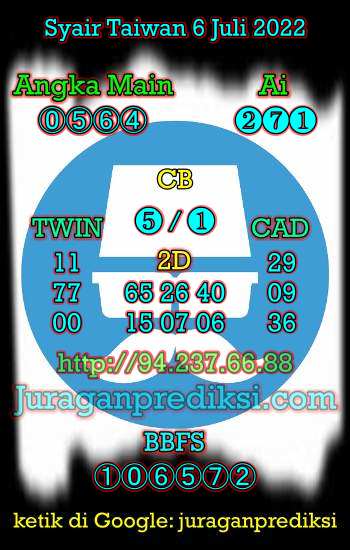 Prediksi Taiwan 6 Juli 2022, Syair taiwan hari ini rabu 6 7 2022, angka keluar togel taiwan, toto jitu taiwan, taiwan lottery, kode syair taiwan malam ini.