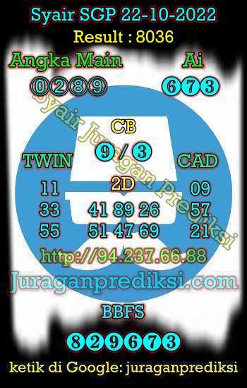 prediksi sgp 22 oktober 2022, syair sgp hari ini sabtu 22-10-2022