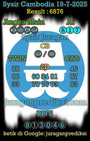 prediksi cambodia 19 juli 2025, syair cambodia hari ini sabtu 19-7-2025, prediksi syair kamboja 19 juli 2025 4d jitu dan akurat