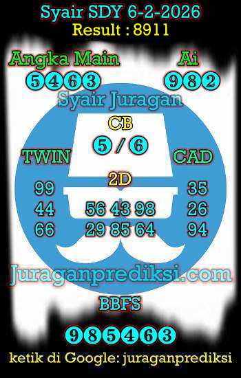 prediksi sdy 6 februari 2026, syair sdy hari ini jumat 6-2-2026, prediksi syair sydney 6 februari 2026, prediksi sdy jp jitu dan akurat