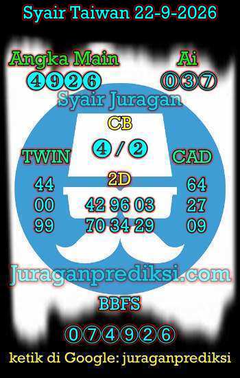 prediksi taiwan 22 september 2026, syair taiwan hari ini Selasa 22-9-2026, angka keluar togel taiwan, toto jitu taiwan 22 september 2026 akurat